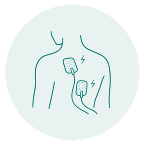 Icon für Elektrotherapie und TENS Behandlung
