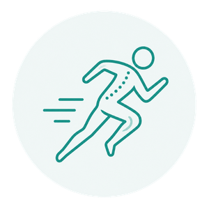 Icon für Sportphysiotherapie und sportliche Rehabilitation