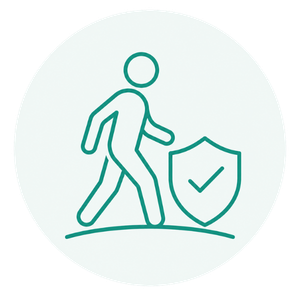 Icon für Sturzprävention und sichere Mobilität