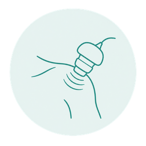 Icon für Ultraschalltherapie in der Physiotherapie